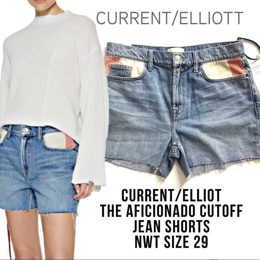 Current/Elliott Aficionado Cutoff Jean Shorts 29
